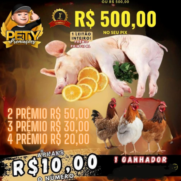 Leitão Pietran ou R$ 500 